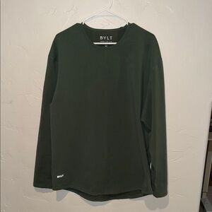 BYLT Basics Forest Green Long Sleeve Shirt